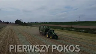 Zbiór trawy w GR OFIERZYŃSKI z Agro Polaszek)(john deere 6140r) Fendt tigo 60 PR D)