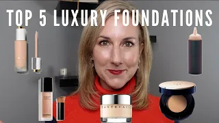 MY CURRENT TOP 5 FAVORITE LUXURY FOUNDATIONS | MATURE SKIN