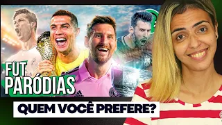 REACT: FutParódias - APROVEITE! MESSI E CR7: OS REIS NUNCA PERDEM A MAJESTADE | Paródia - Coldplay