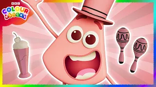 Sing Along with PINK: A fun way for kids to learn colours | Colour Songs for Kids | @Colourblocks