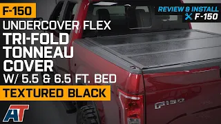 2015-2019 F-150 UnderCover Flex Tri Fold Tonneau Cover w/ 5.5 & 6.5 ft. Bed Review & Install