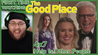 The Good Place 4x7 REACTION! | "Help Is Other People" *First Time Watching!*