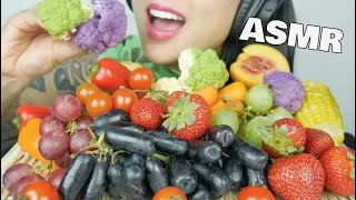 ASMR DELICIOUS FRUITS AND VEGETABLES (SATISFYING CRUNCH EATING SOUNDS) NO TALKING | SAS-ASMR