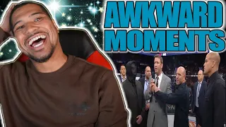 NEW MMA FAN REACTS TO Awkward MMA Moments