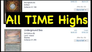 Magic the Gathering Cards Hit All Time Highs on Buylists Online