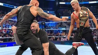 WWE 20 March 2024 Roman Reigns Vs The Rock Vs Cody Rhodes Undisputed Championship Full Match