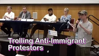 Fight breaks out over immigration at community board