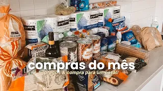 COMPRAS DO MÊS PARA UM CASAL EM PORTUGAL 🇵🇹