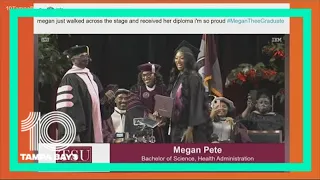 Rapper Megan Thee Stallion graduates from Texas Southern University