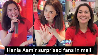 Hania Aamir's Meet & Greet with fans in a mall of Karachi