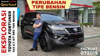 Eksplorasi Toyota FORTUNER 4x2 2.7 A/T SRZ TRD Bensin Facelift 2019 Terbaru - Toyota Indonesia