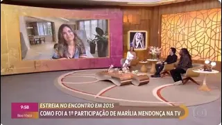 Fátima Bernardes reaparece na Globo e mostra 1ª entrevista de Marília