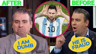 Lionel Messi's Biggest HATER Apologies on Live TV