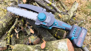 HEIMERDINGER LB212 battery operated hand chain saw review disassembly test disassembly after test.