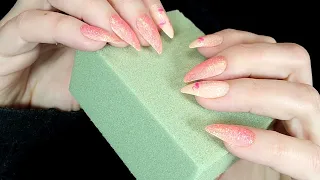 ASMR Scratching/Destroying  Floral Foam | No Talking