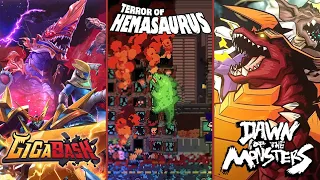 GigaBash, Hemasaurus, & Dawn of the Monsters - MIB Video Game Reviews Ep 43