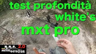 #metaldetector : test profondita whites mxt pro
