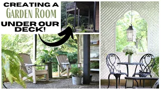 Under Deck Patio ~ Garden Room Idea ~ Outdoor Space Design ~ Under Deck Idea ~ Outdoor Room Design