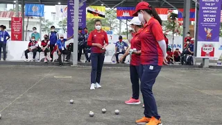 31st SEA Games Vietnam 2021 Petanque Women's Triple Final (CAM Vs VIE) Part 02