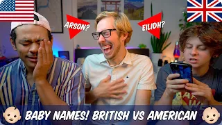 Weird & Popular Baby Names | British vs American | Evan Edinger & Noahfinnce & NotCorry