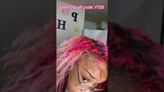 💖Pink Highlight Quick Weave w/ Side Part Leave Out | Arrogant Tae Transformation Ft.#Ula hair