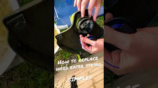 How to replace weed eater string. Single line. Simple!
