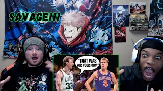 LARRY WAS A MENACE!!! "Larry Bird"- Trash Talking | FIRST TIME REACTION