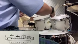 Double paradiddle triplet