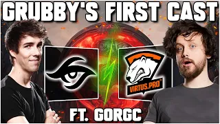 GRUBBY's FIRST EVER DOTA 2 CAST! ft.Gorgc - TI 2022 LCQ - Team Secret vs Virtus Pro