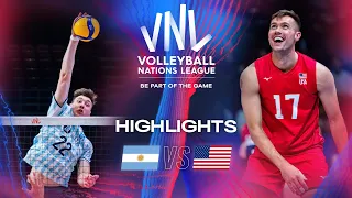 🇦🇷 ARG vs. 🇺🇸 USA - Highlights | Week 2 | Men's VNL 2024