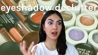 Declutter With Me: HUGE Single Eyeshadow Declutter! | Making It Up