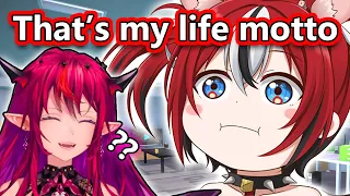 IRyS would not be happy if she heard about Bae's life motto【HololiveEN】