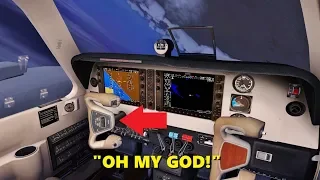 Student Pilot Declares "MAYDAY" on First Flight (Flight Simulator X)