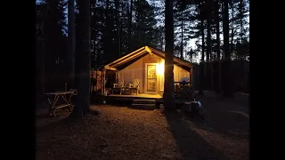 THE TENT. First Spring Trip of 2020. Opening things up. Dad is at the Folks cabin.