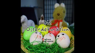 Wortschatz: Dekoration zu Ostern