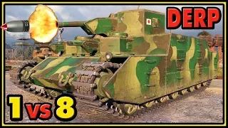 O-I - 12 Kills - 1 vs 8 - World of Tanks Gameplay