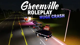 HUGE CRASH + ROBBERY AND MORE!! || ROBLOX - Greenville Roleplay