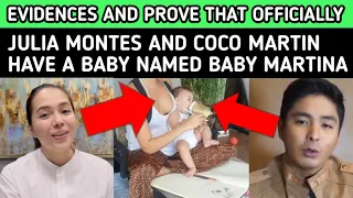 PROVE AND EVIDENCE THAT JULIA MONTES AND COCO MARTIN HAVE A BABY NAMED BABY MARTINA
