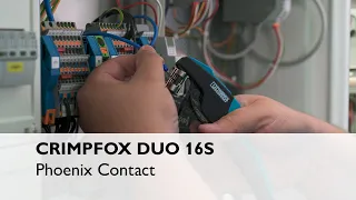 The ergonomic crimping tool CRIMPFOX DUO 16S with rotating die promises the best crimping results