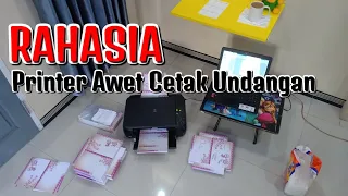 Cetak Undangan 1600 Lembar dengan 1 Printer