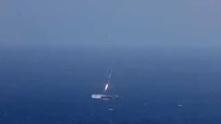 SpaceX CRS-6 First Stage Landing