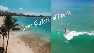 【HAWAII】Dear Surfers of Courts / Beautiful Ala Moana  Surfing at the Home Break