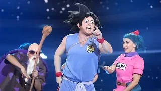 El Monaguillo imita a Son Goku en 'Makafushigi Adventure!' (Dragon Ball) - Tu Cara Me Suena