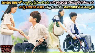 After 10 Years, She Found Her School Crush But With Broken Legs On WheelChair | Movie Explain Telugu