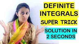 INTEGRATION SHORTCUTS //DEFINITE INTEGRALS- SOLUTION IN 2 SECONDS: JEE//EAMCET//NDA