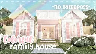 Minami Oroi Bloxburg Speedbuild and Tour - No Gamepass Bright-Colored Family House - August 3 2021