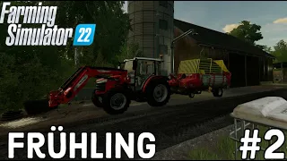 Afternoon Mowing and Collecing Straw Bales│Frühling│FS 22│Timelapse #2