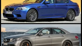 Bmw m5 f10 vs e63 amg w212 5.5 biturbo acceleration battle