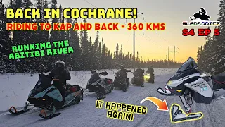 SNAPPED A SECOND SKI! | Snowmobiling in Cochrane, Ontario | To Kap and Back | Polaris's & Ski-Doo's