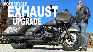 Motorcycle exhaust that sounds the BEST & makes your bike run BETTER | Road Glide dominator